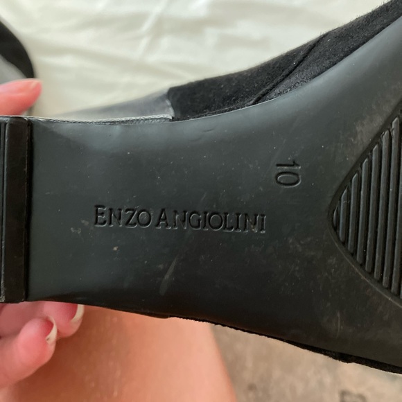 Enzo Angiolini black wedge heel boots! - Picture 5 of 7